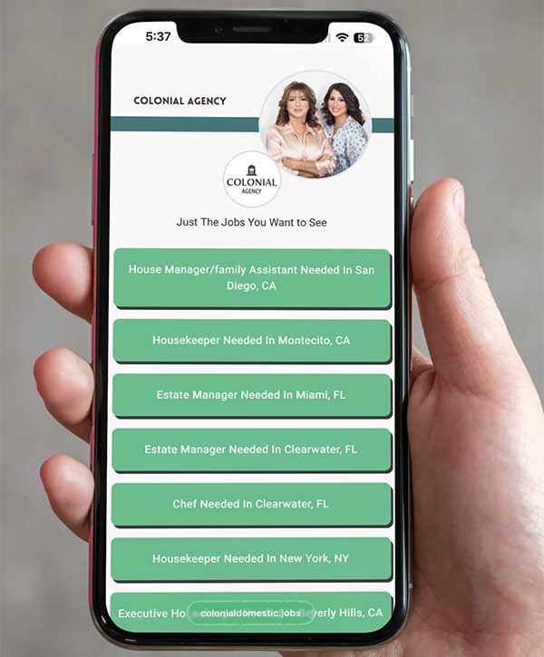 Colonial Agency Mobile Job App
